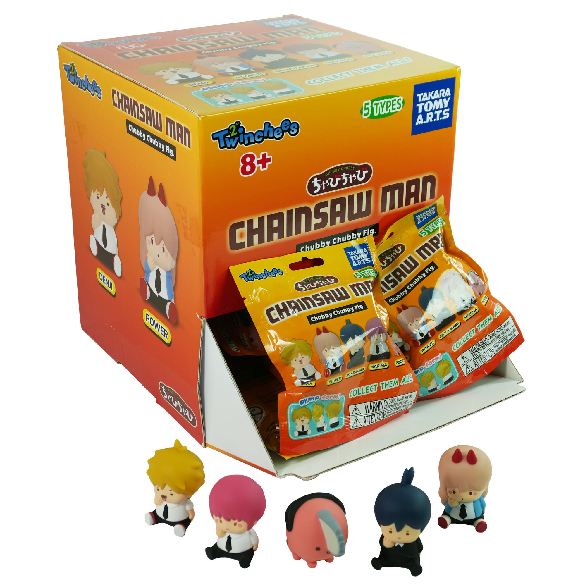 Chainsaw Man Twinchees Chubby Chubby 5cm Figure by Tomy – Mystery Pack (1 Selected at Random) 0810059731400