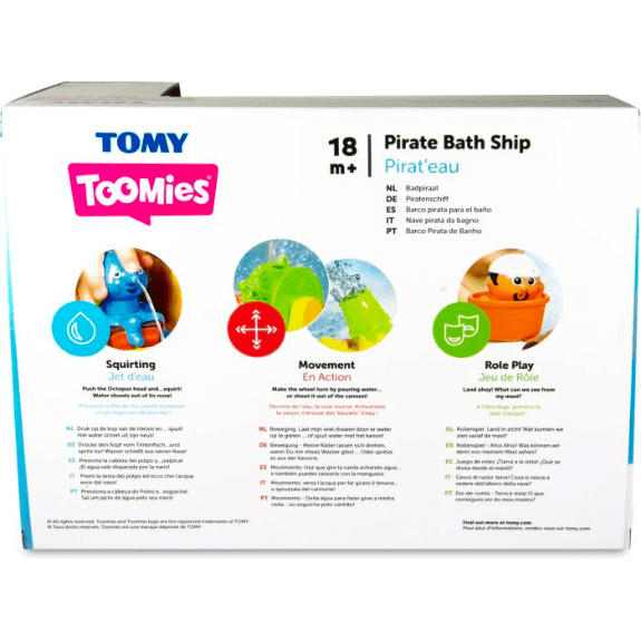 Toomies: Pirate Ship Bath Toy 5011666716025