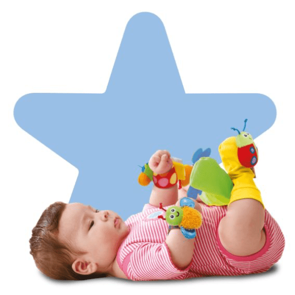 Lamaze: Gardenbug Wrist Rattle Footfinder Set 0796714276342