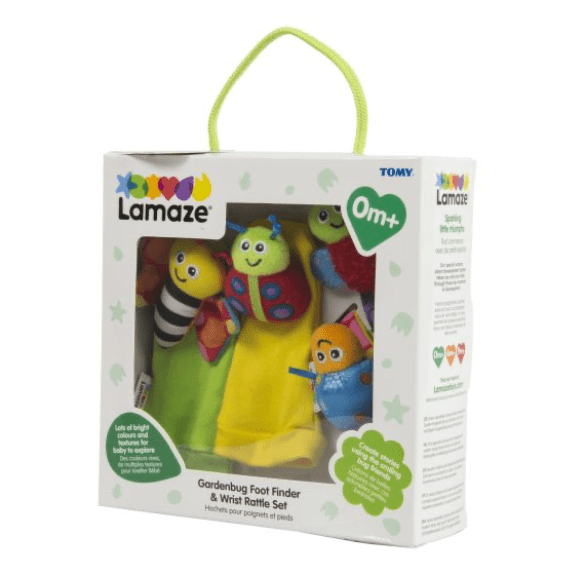 Lamaze: Gardenbug Wrist Rattle Footfinder Set 0796714276342