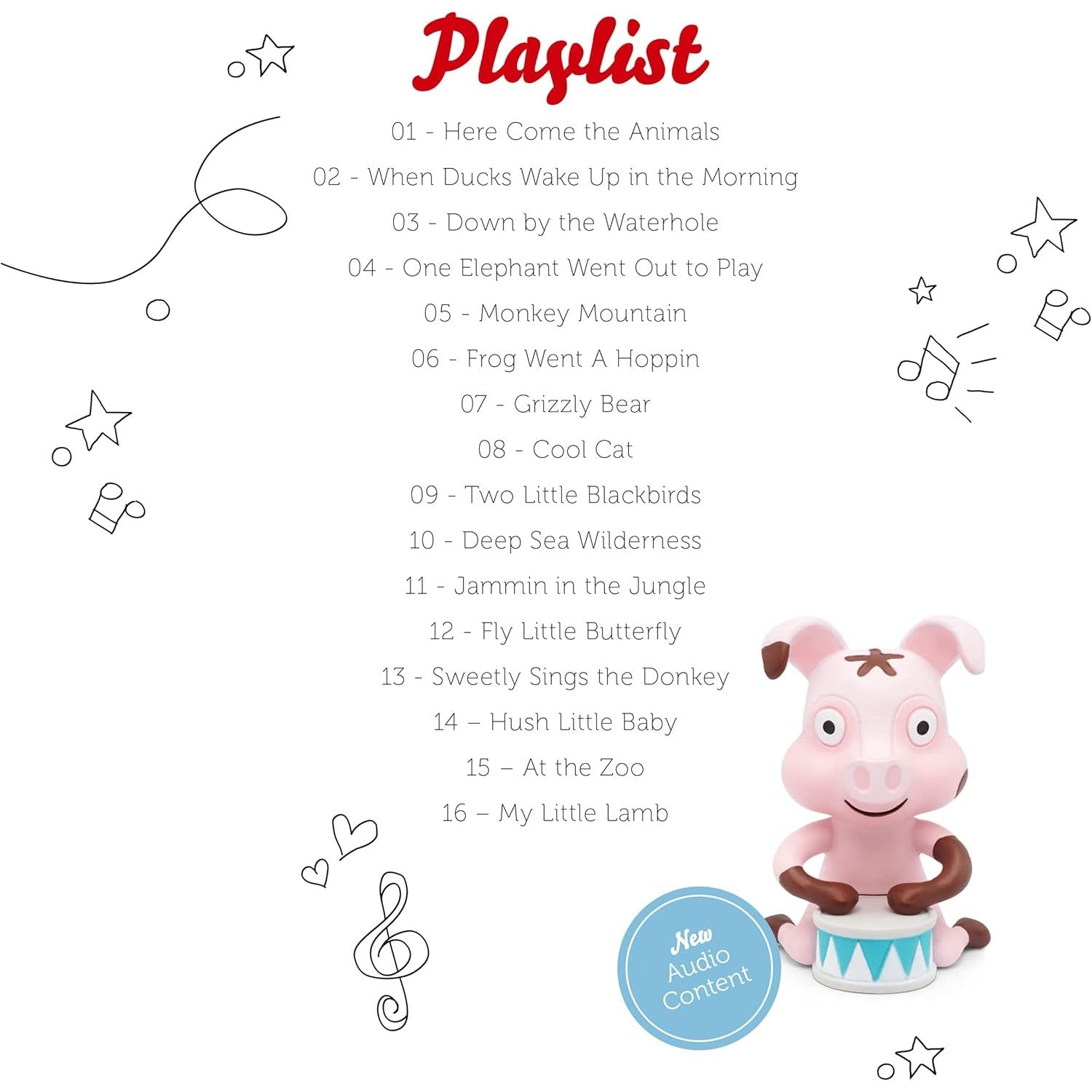 Tonies Audio – Favourite Children's Songs – Animal Songs 4251192130860