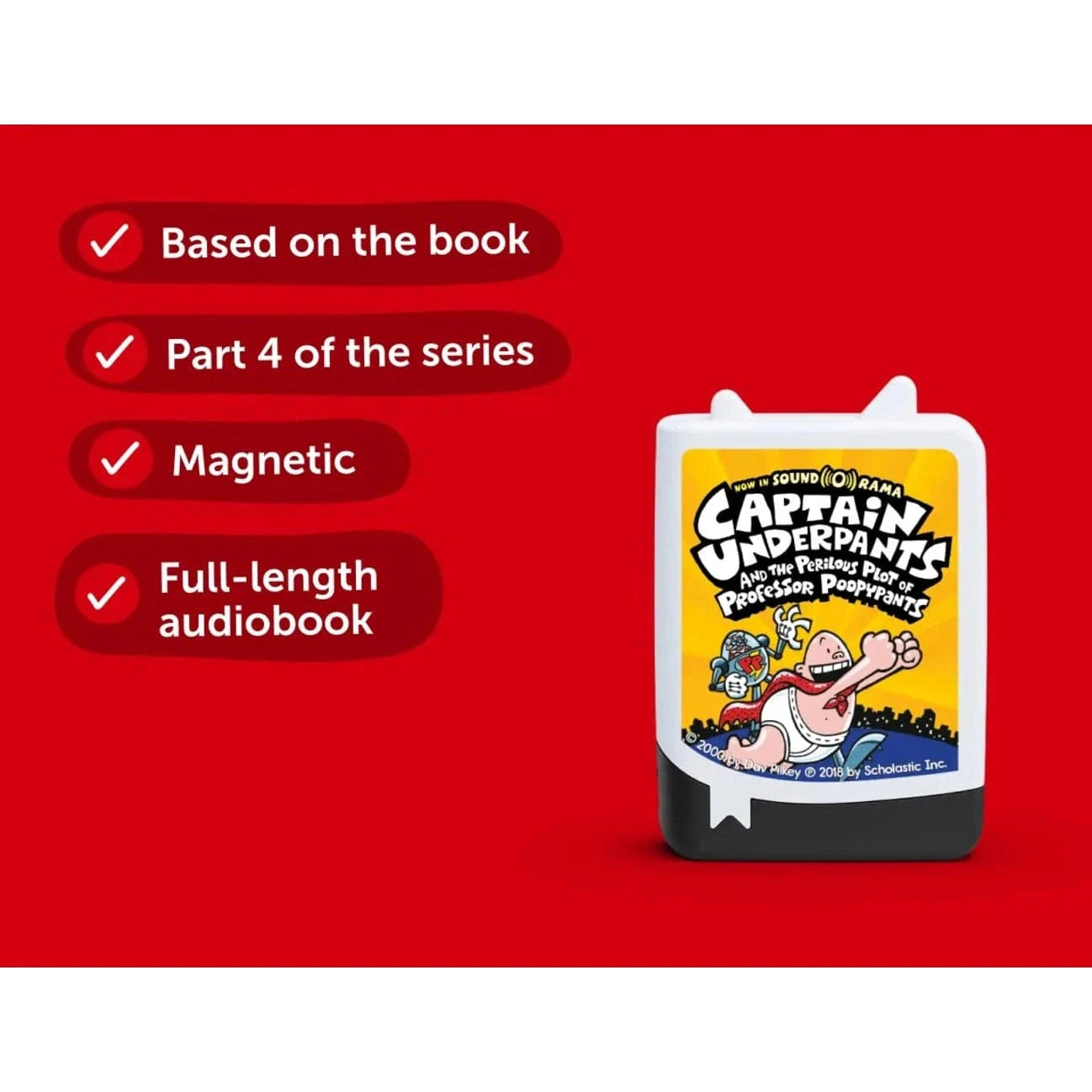 Tonies Books – Dav Pilkey - Captain Underpants and the Perilous Plot of Professor PoopypantsBooks 4251192161086
