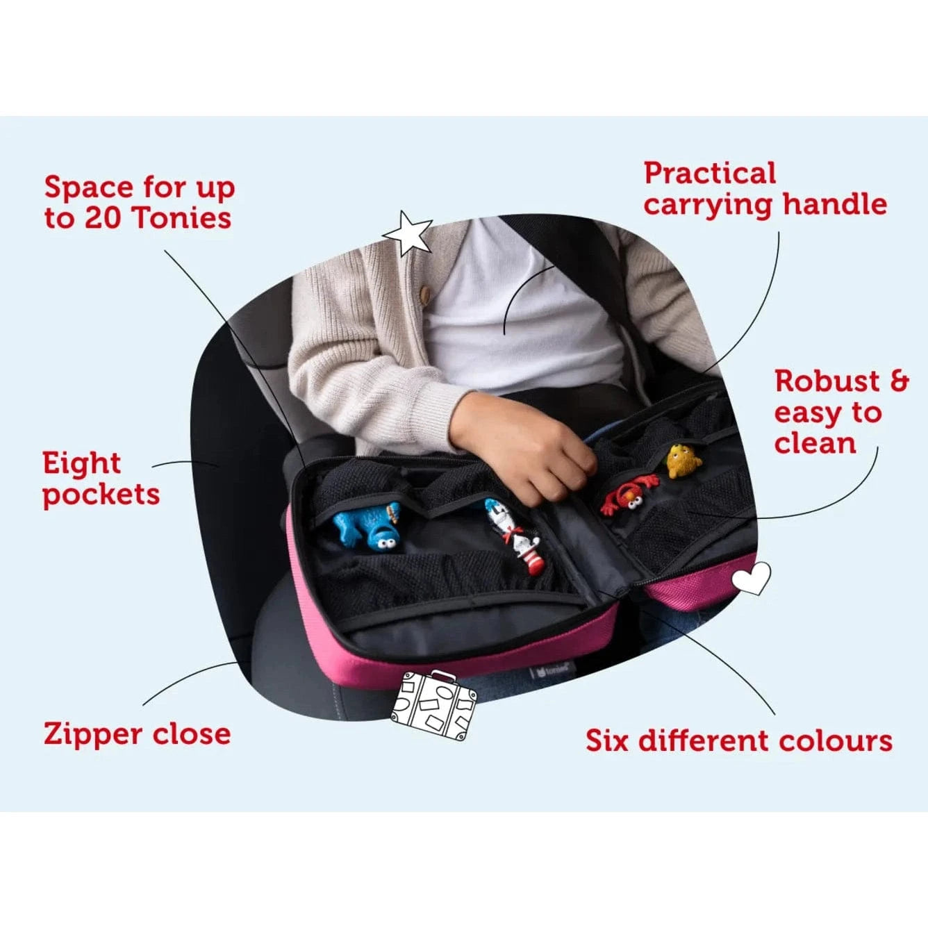 Tonies Carry Case  – Pink 4251192108616