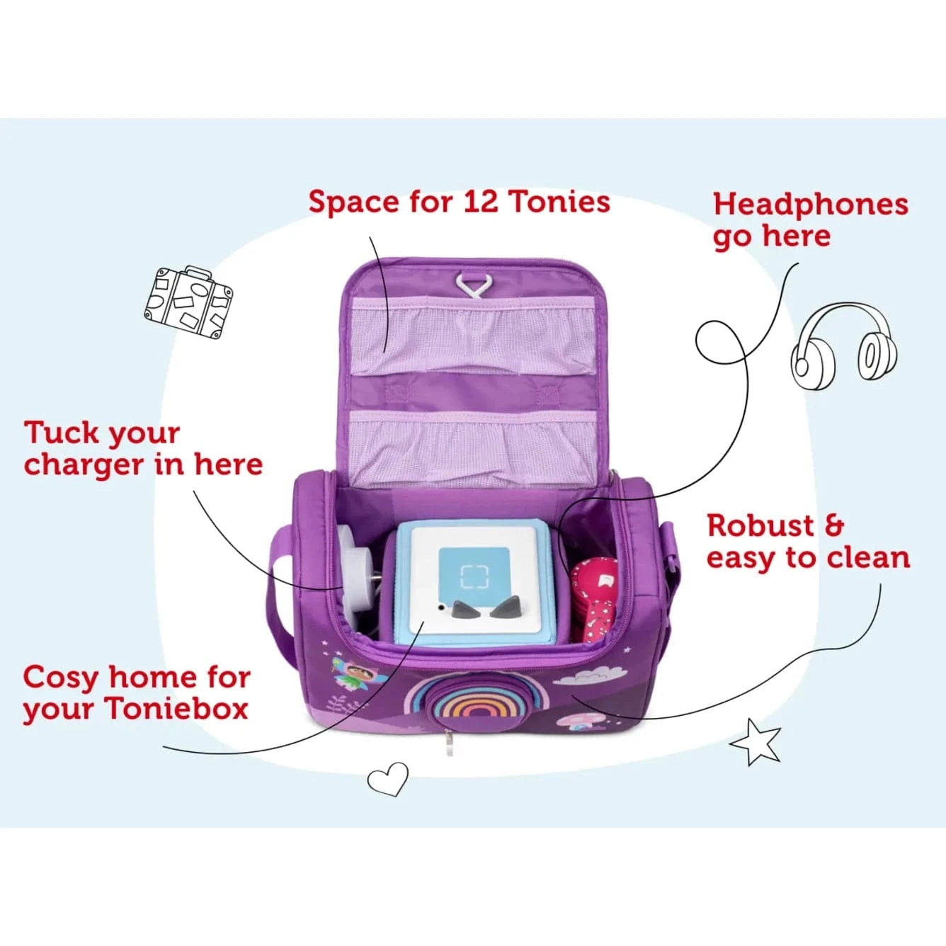 Tonies Listen & Play Bag – Over The Rainbow 4251192136640