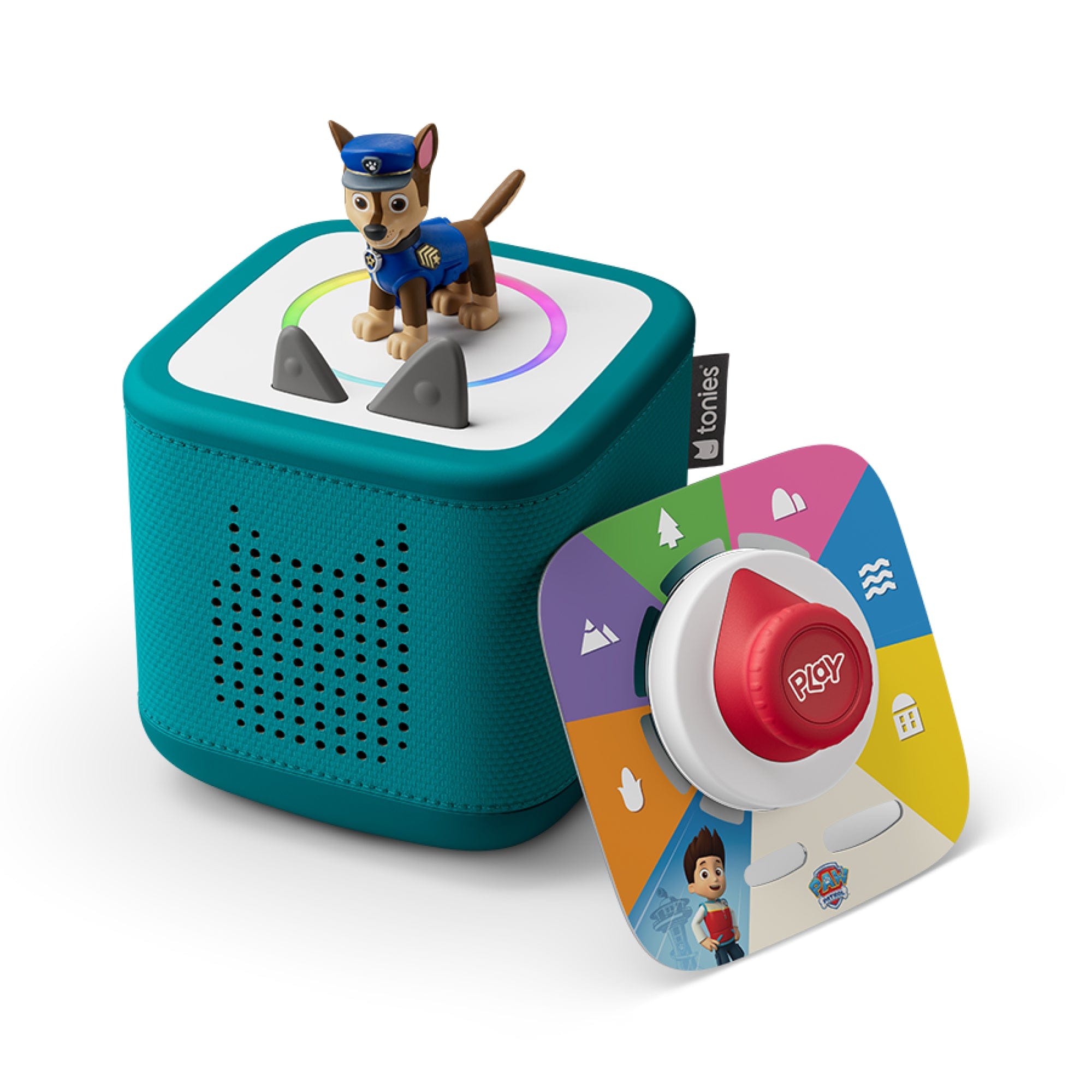 Tonies Toniebox 2 Play Set Tropical Teal with Paw Patrol Chase, Game and Controller 4251192150813