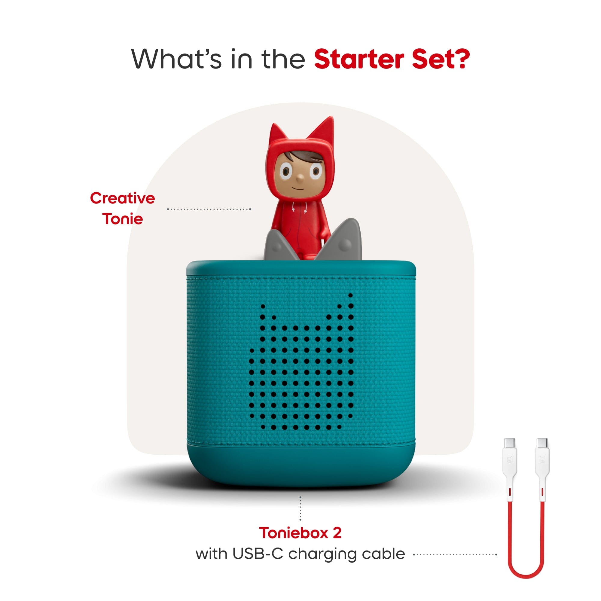 TONIES Tropical Teal Toniebox 2 Starter Set with Creative Tonie 4251192165640