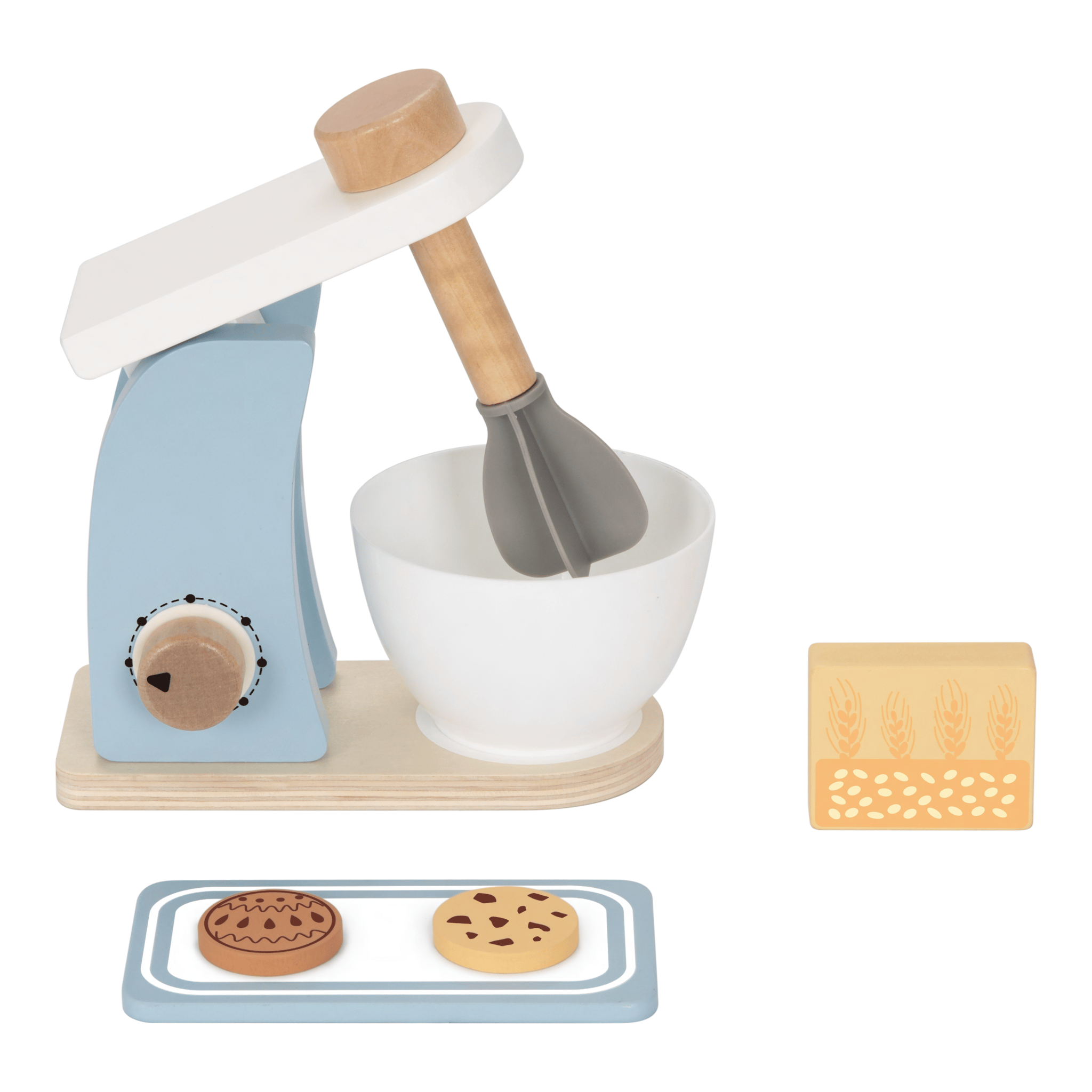 Hi Pando Wooden Baking Mixer Set with Accessories