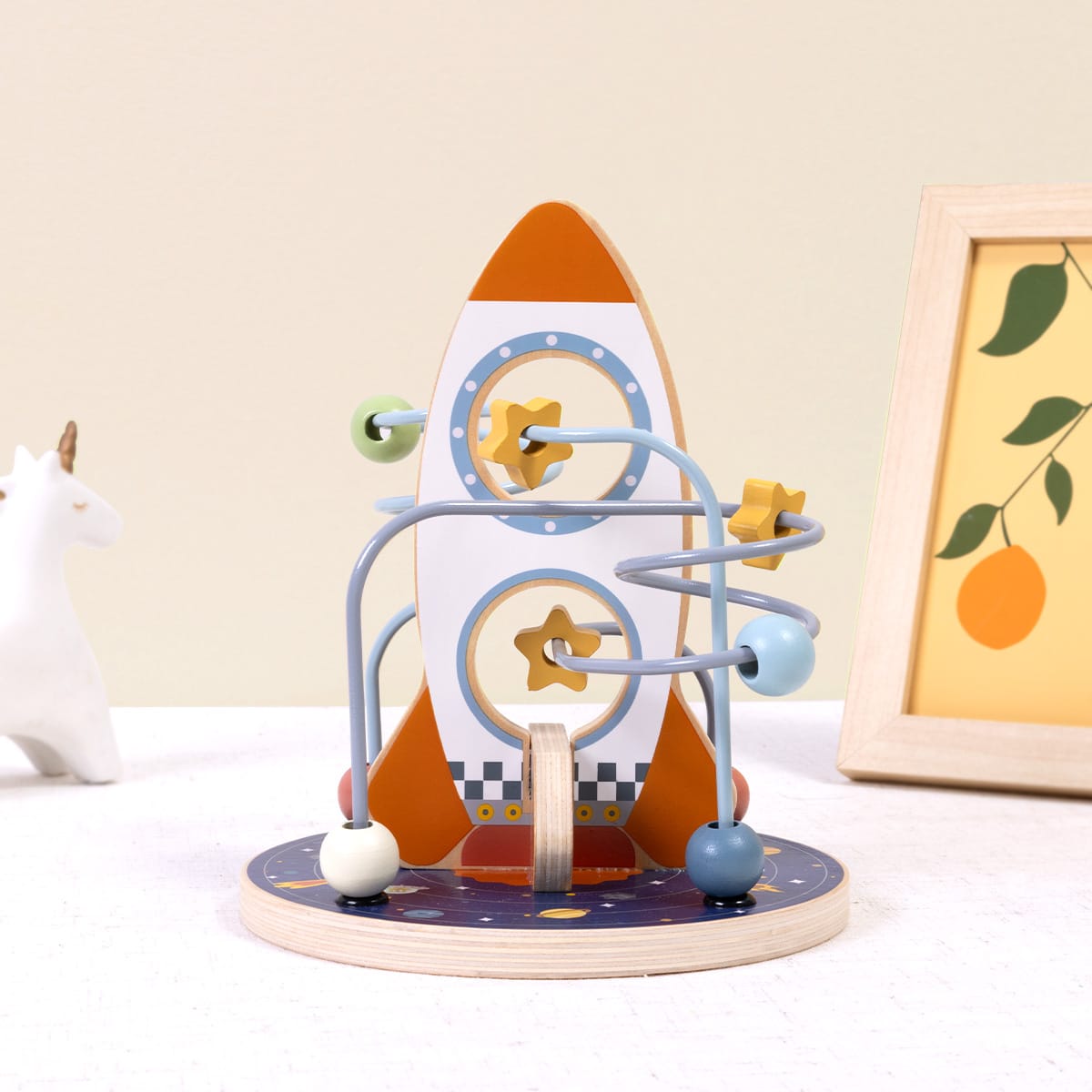 Tooky Toy Space Rocket Bead Maze