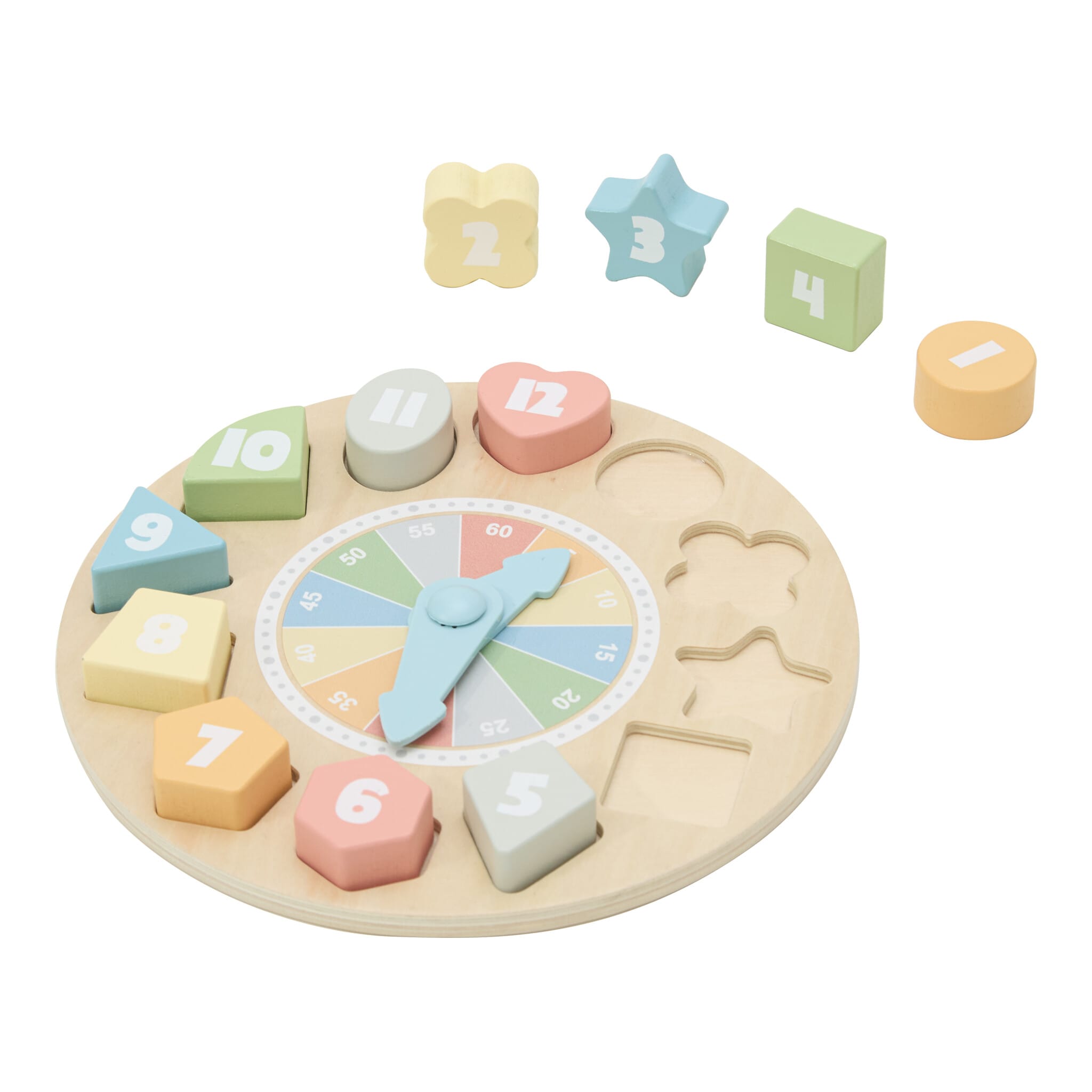 Tooky Toy Wooden Clock Puzzle