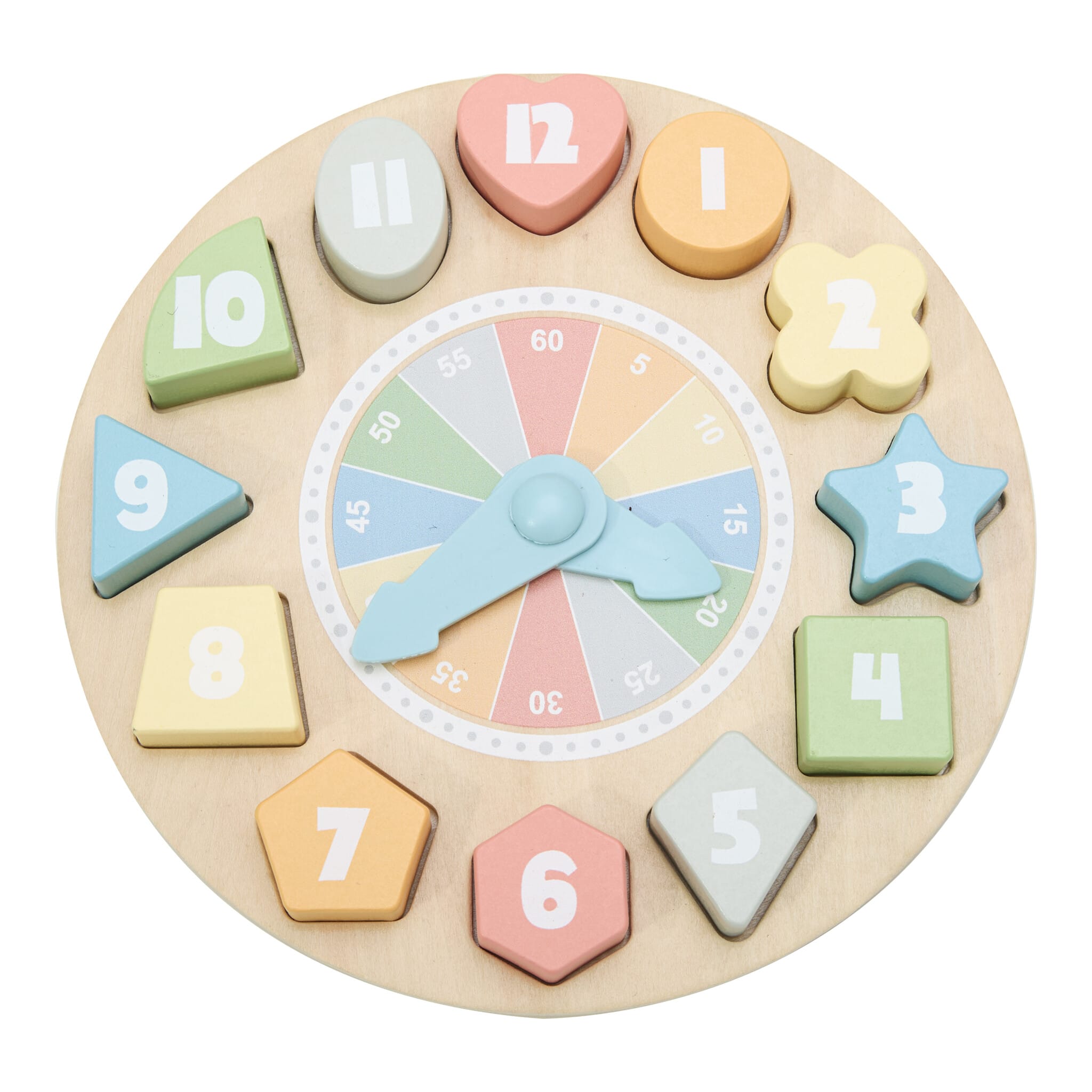 Tooky Toy Wooden Clock Puzzle
