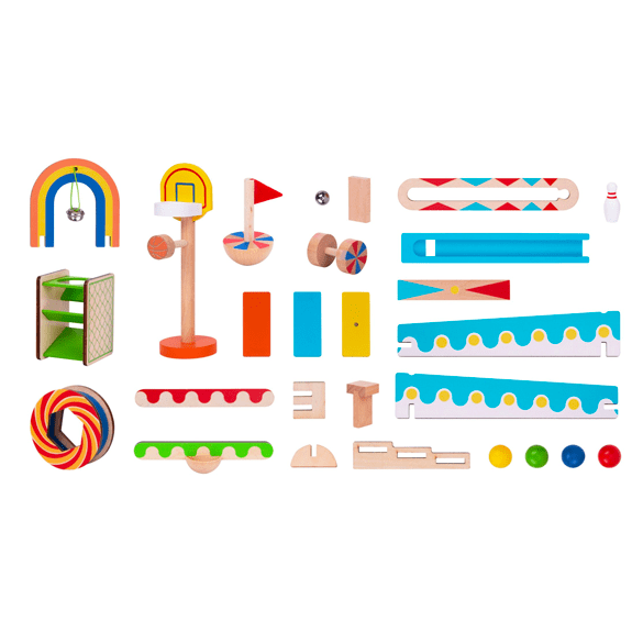 Tooky Toy's Wooden Domino Run 6973633374718