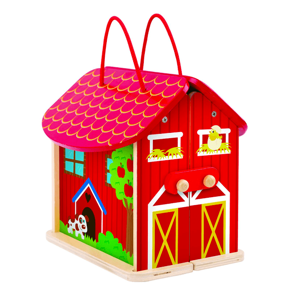 Tooky Toy's Wooden Foldable Farm 6972633374534