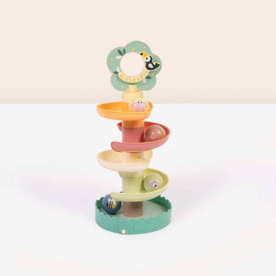 Tooky Toy - Wooden Ball Drop Tower 6972633378518