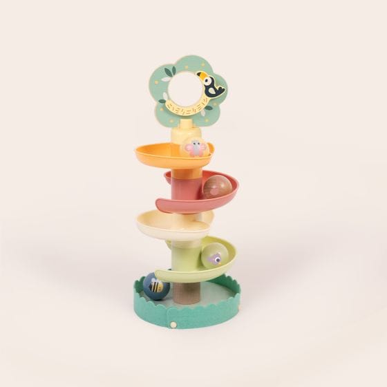Tooky Toy - Wooden Ball Drop Tower 6972633378518