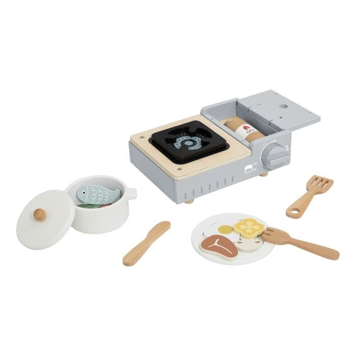 Tooky Toy - Wooden Camping Stove Set 6976831554910
