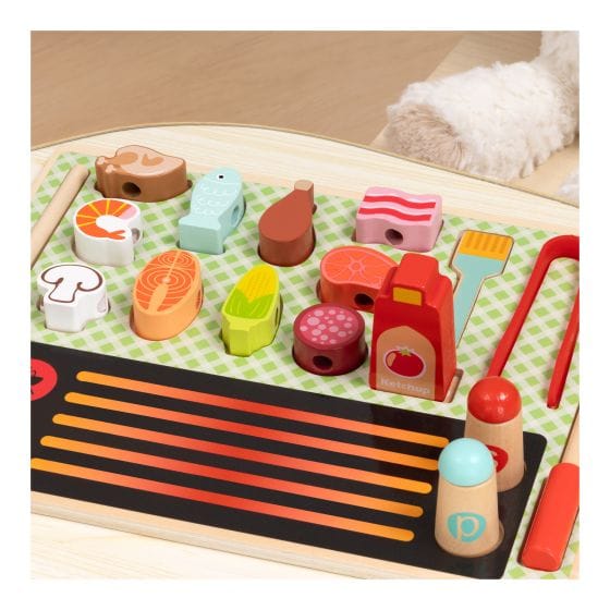 Tooky Toy - Wooden Grill Play Set 6972633378075