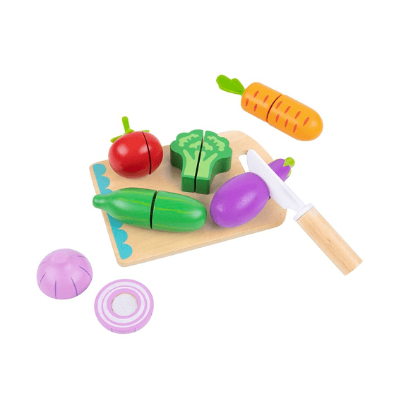 Tooky Toys' Wooden Cutting Vegetables 6972633373841