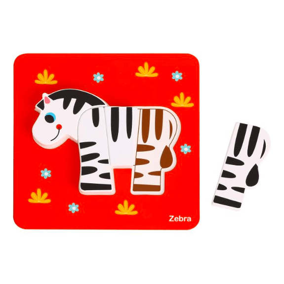 Tooky Toy: 6 in 1 Animal Puzzle 6970090044366