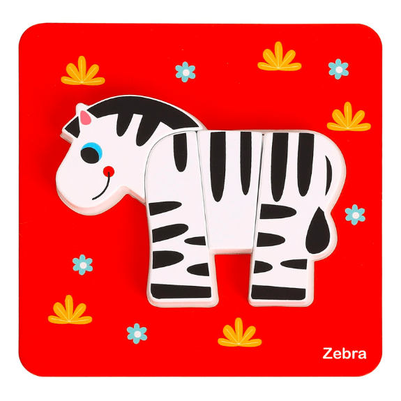 Tooky Toy: 6 in 1 Animal Puzzle 6970090044366