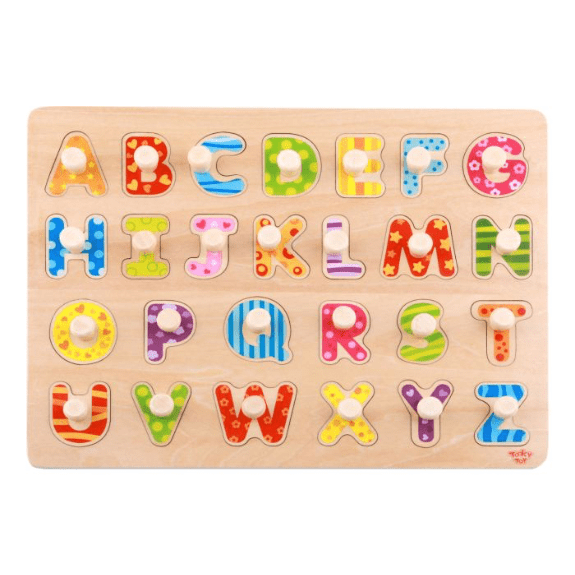 Tooky Toy's Wooden 27 Piece Alphabet Puzzle 6970090043093