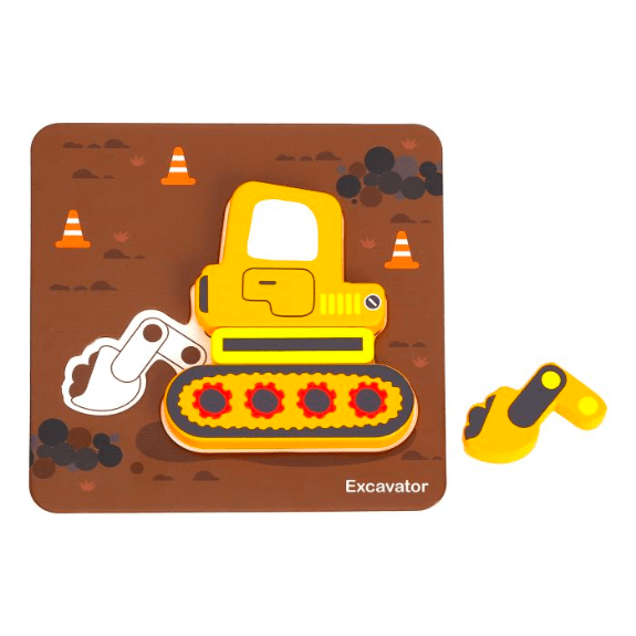 Tooky Toy's - Wooden 6 in 1 Mini Transportation Puzzle 6970090044380