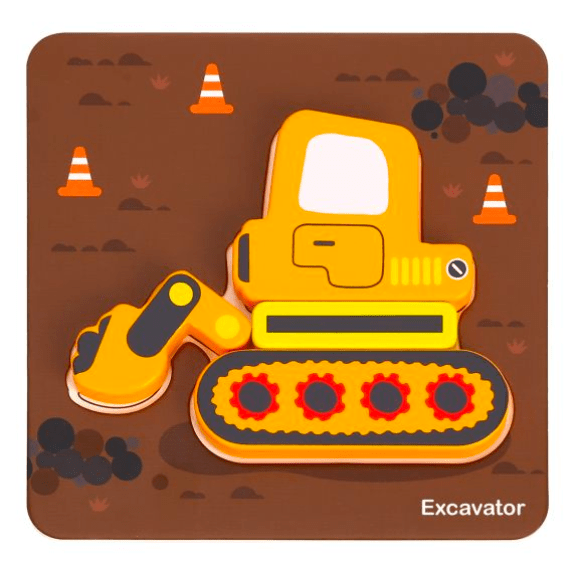 Tooky Toy's - Wooden 6 in 1 Mini Transportation Puzzle 6970090044380