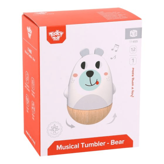 Tooky Toy's Wooden Bear Musical Tumbler 6972633371298