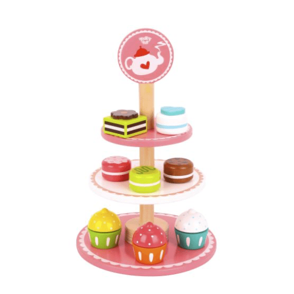 Tooky Toy's Wooden Dessert Stand 6972633370499