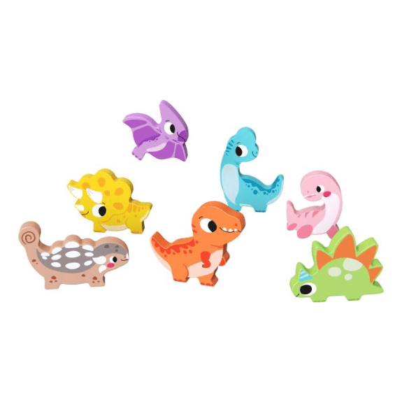 Tooky Toy's Wooden Dinosaur Chunky Puzzle 6972633372868