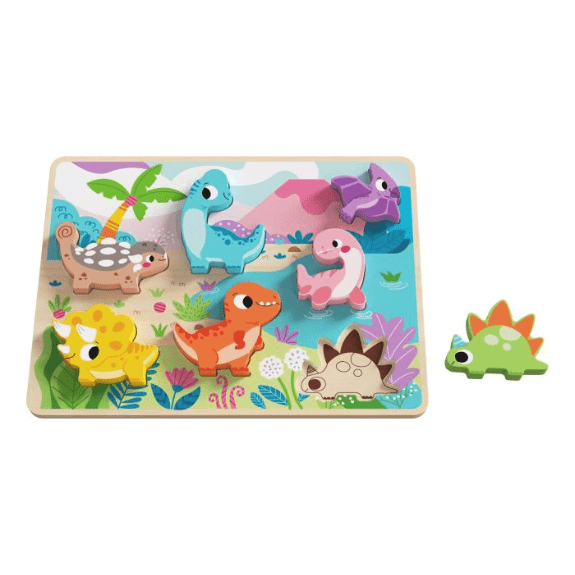 Tooky Toy's Wooden Dinosaur Chunky Puzzle 6972633372868