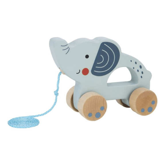 Tooky Toy's Wooden Pull Along Elephant 6972633376330