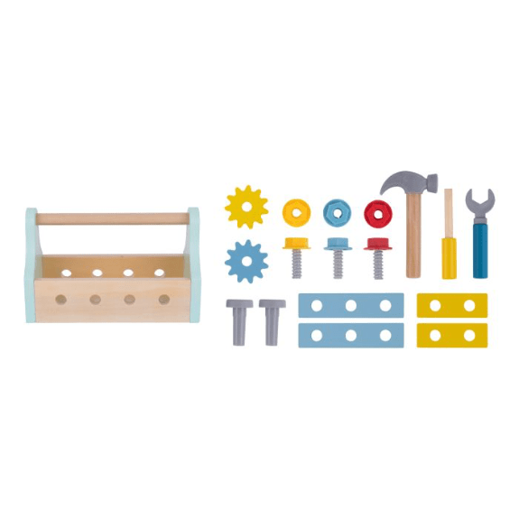 Tooky Toy's Wooden Take-Along Tool Box 6972633374411