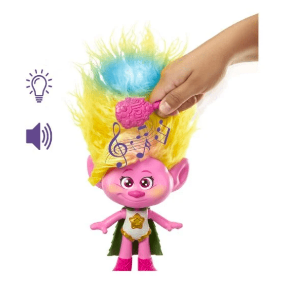 Trolls 3 Band Together Rainbow HairTunes Viva Singing Doll