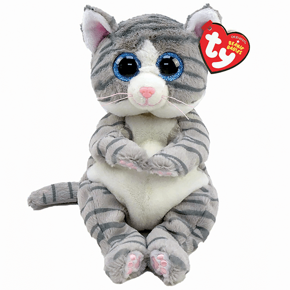 Ty Beanie Bellies-Reg-Mitzi Tabby Cat 008421405398