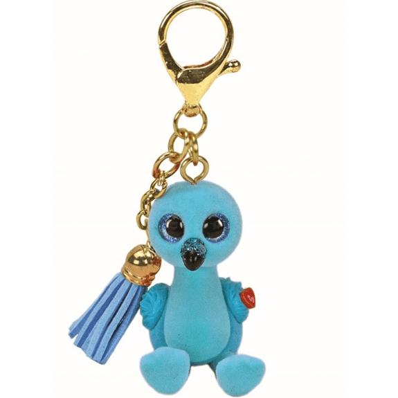 Ty Mini Boo Key Clip- William Flamingo 008421250639