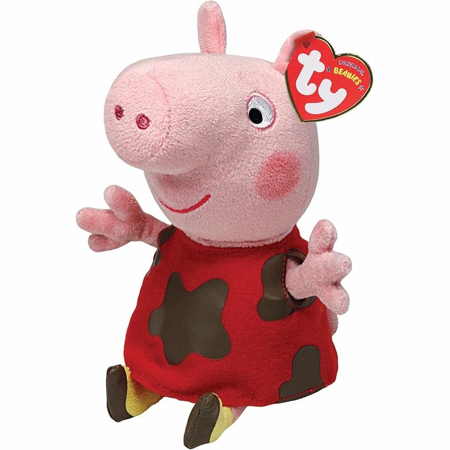 Ty - Peppa Pig - Muddy Puddles Beanie Soft Plush Toy for Kids 008421462087