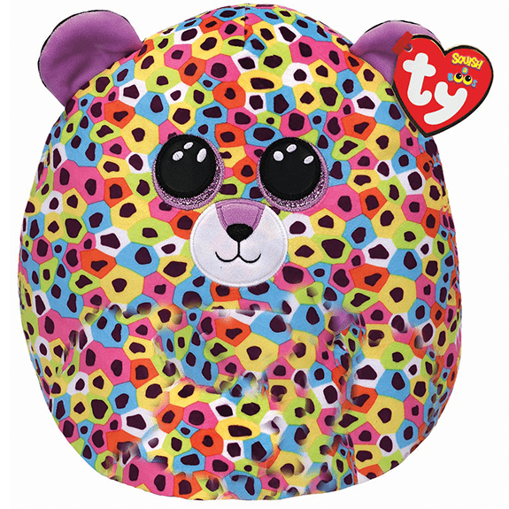 Ty Squishy Beanie 14"- Giselle Leopard 008421391882
