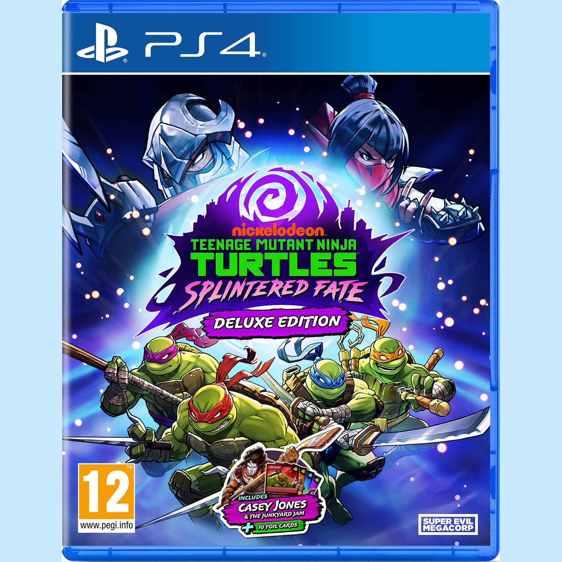 TMNT Splintered Fate Deluxe Edition Includes Casey Jones and the Junkyard Jam 10 Foil Cards - PS4 (Disc) 5056635615879
