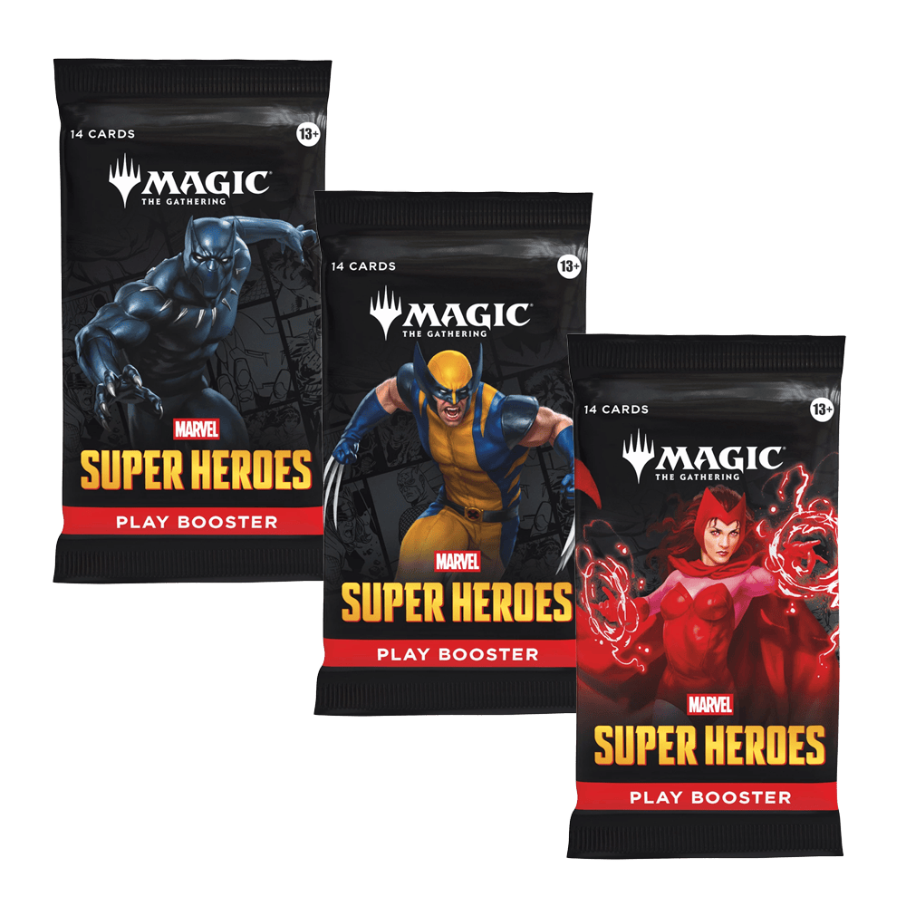 Magic: The Gathering | Marvel Super Heroes Play Booster Box - (1 Packet Selected at Random) 195166313597