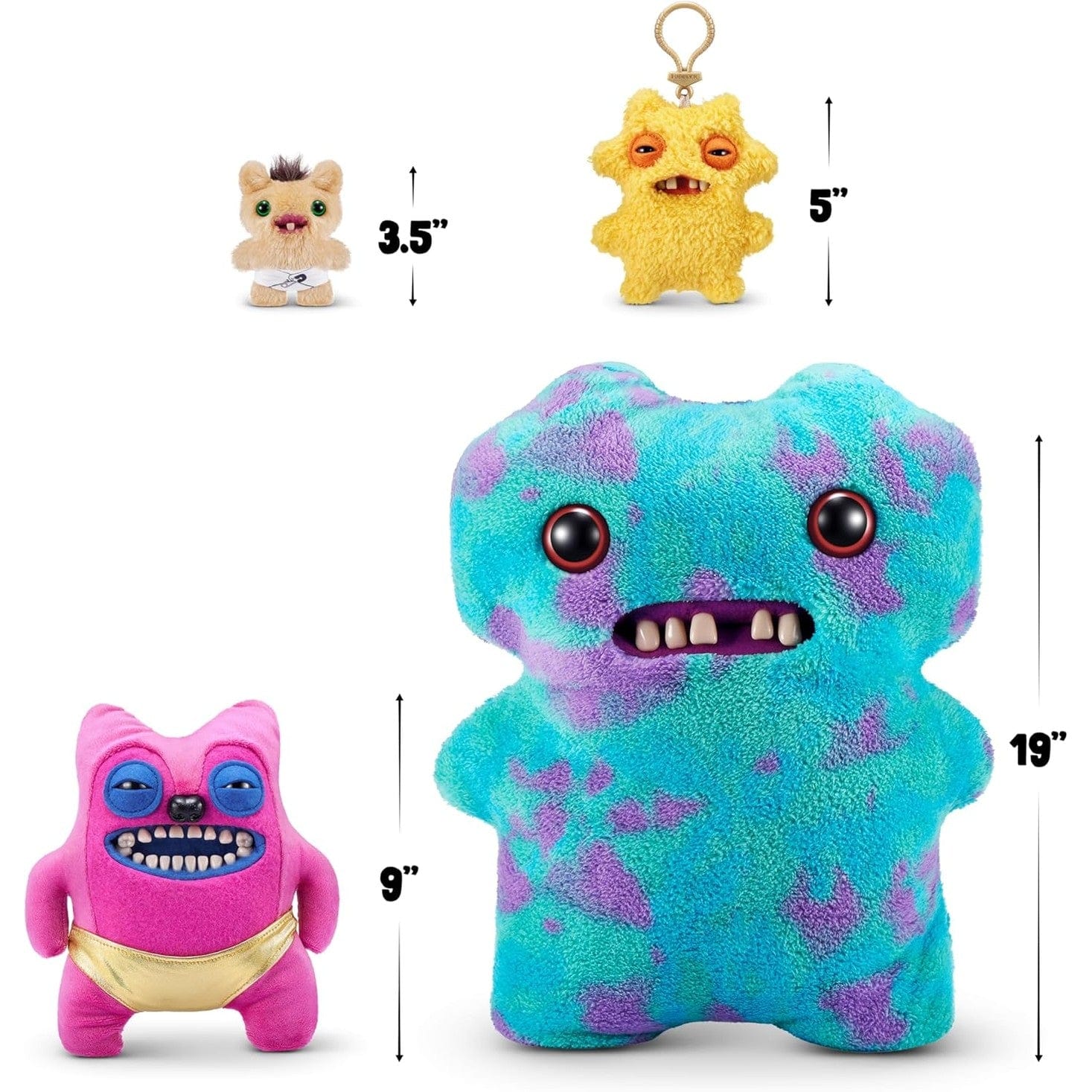 Fuggler 9" Soft Plush Toy Gold Fuggs - Greedy Grinner - Pants 193052074386