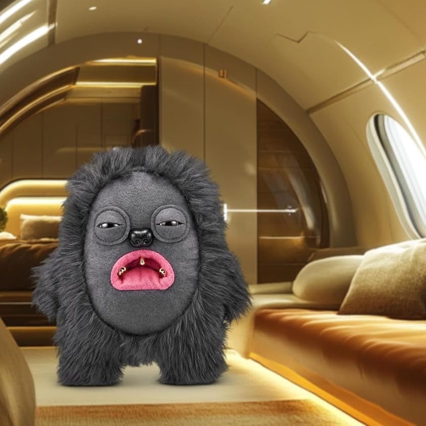 Fuggler 9" Soft Plush Toy Gold Fuggs - Hedge Grog - Eyes and Teeth 193052074430