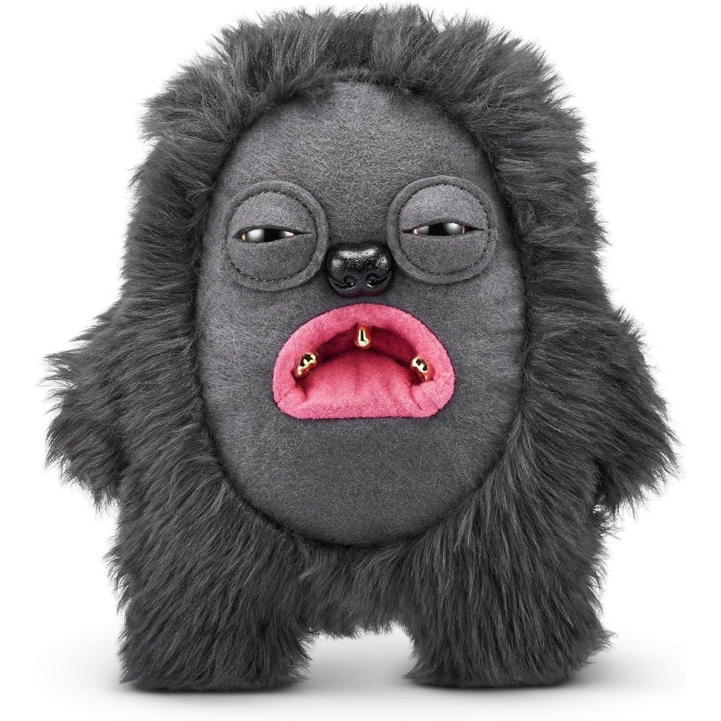 Fuggler 9" Soft Plush Toy Gold Fuggs - Hedge Grog - Eyes and Teeth 193052074430