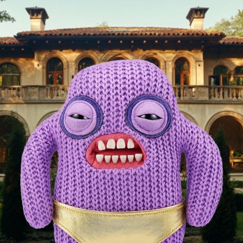 Fuggler 9" Soft Plush Toy Gold Fuggs - Mr Needles - Pants 193052074379