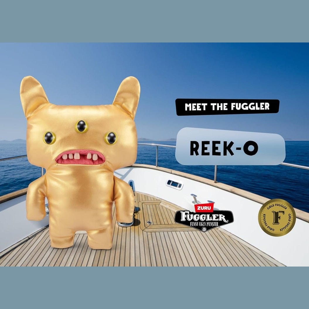 Fuggler 9" Soft Plush Toy Gold Fuggs - Reeko - All over Gold 193052074355