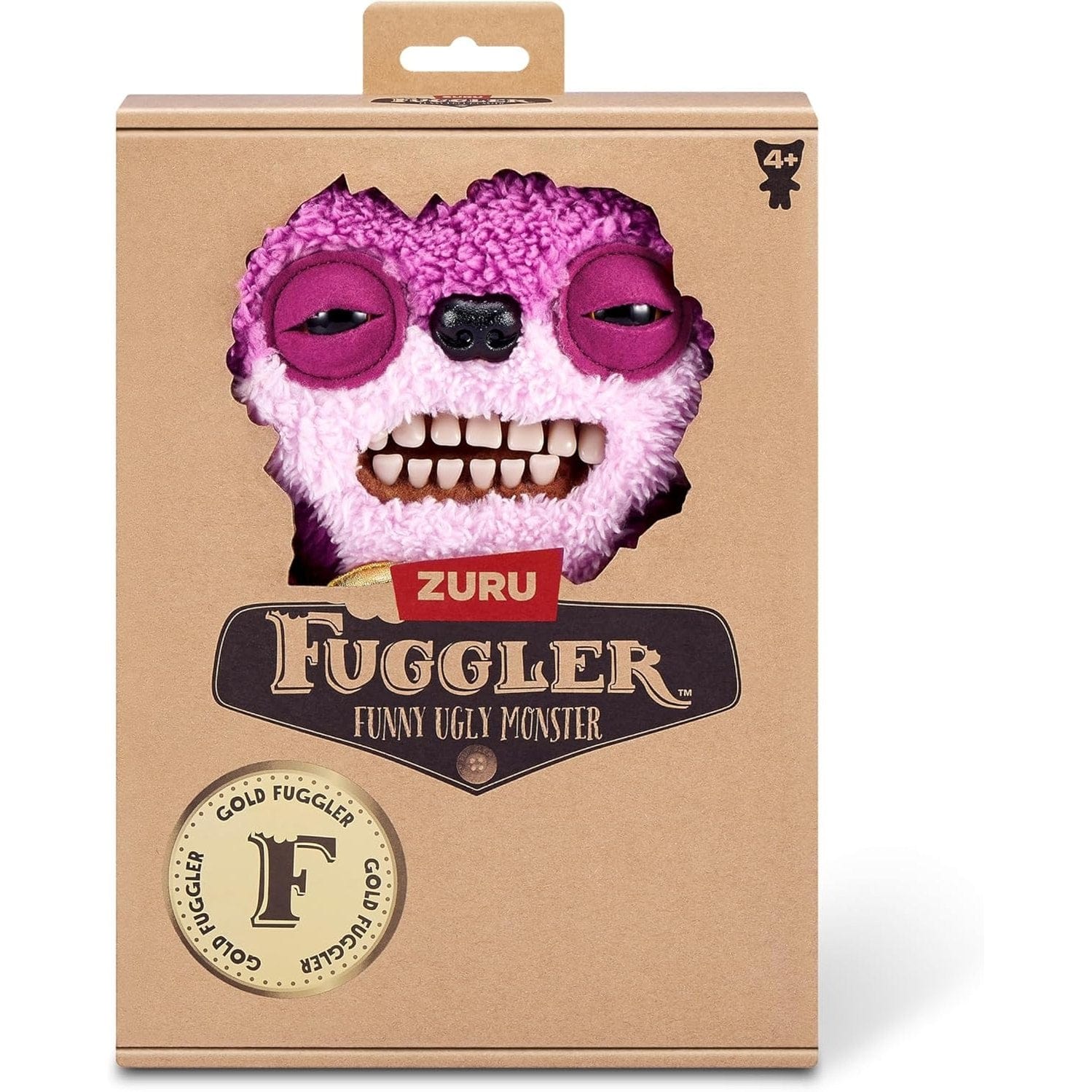 Fuggler 9" Soft Plush Toy Gold Fuggs - Teddy Bear Nightmare - Heart 193052074423