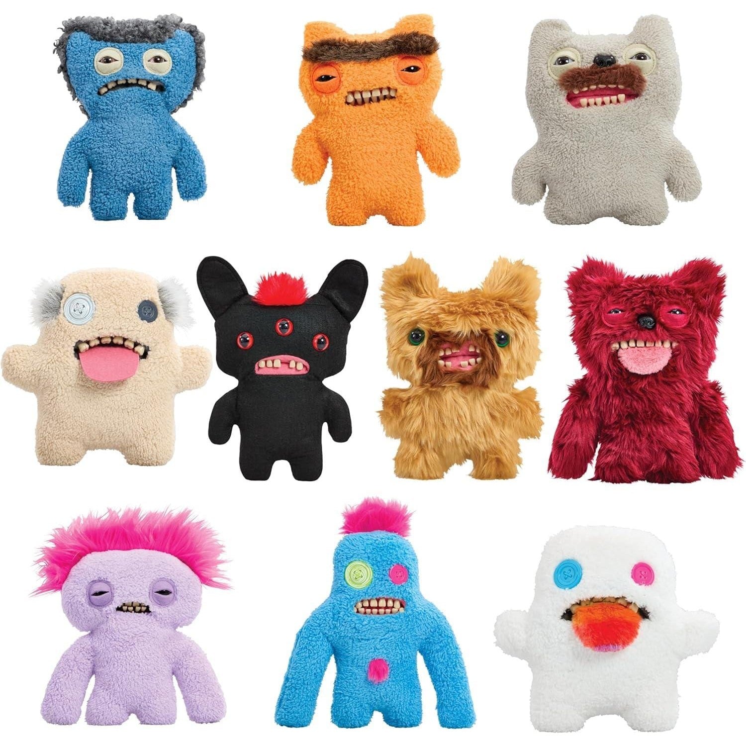Fuggler 9" Soft Plush Toy Hairy Fuggs - Squidge