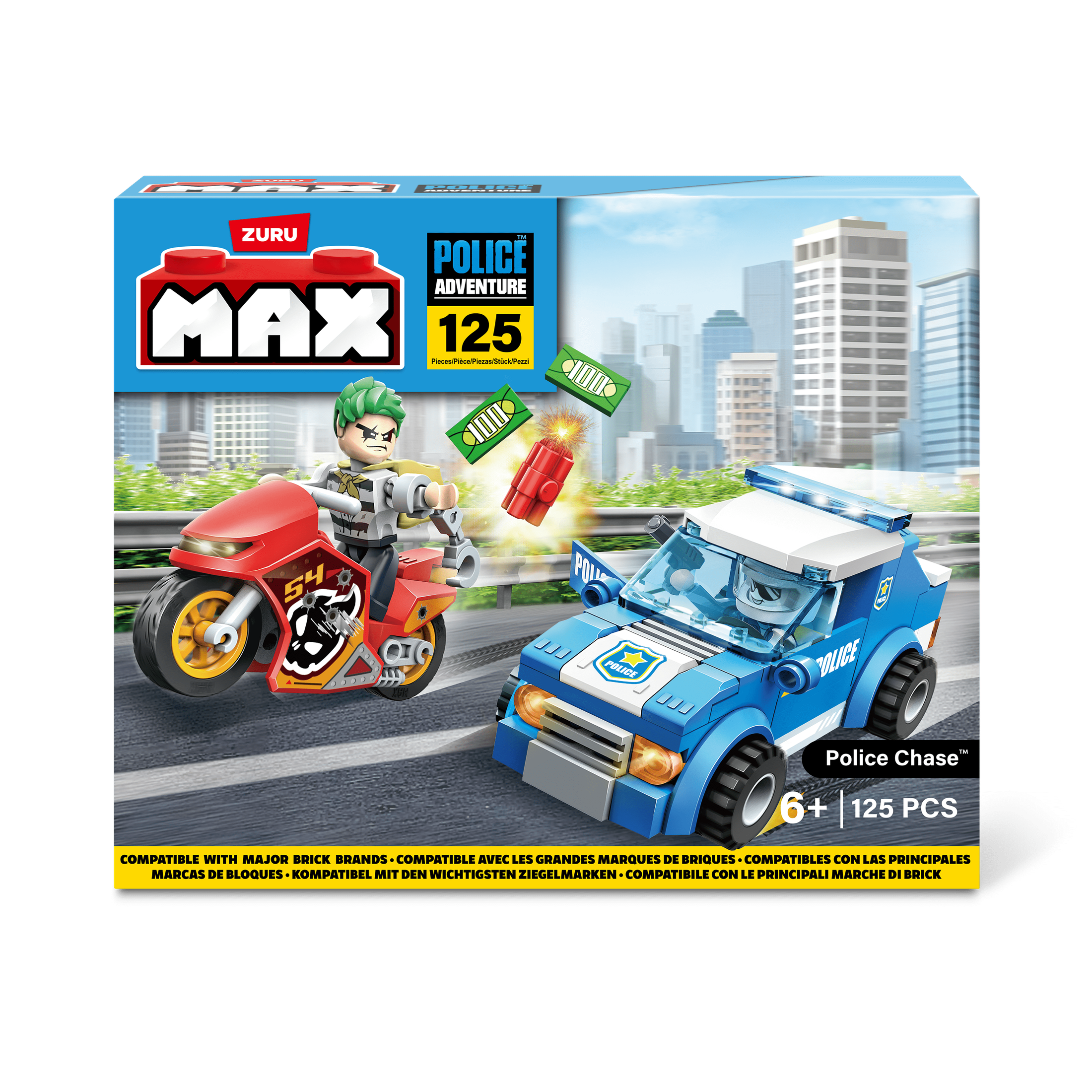 Max Max City S1 121 Piece Brick Box Playset 193052063670