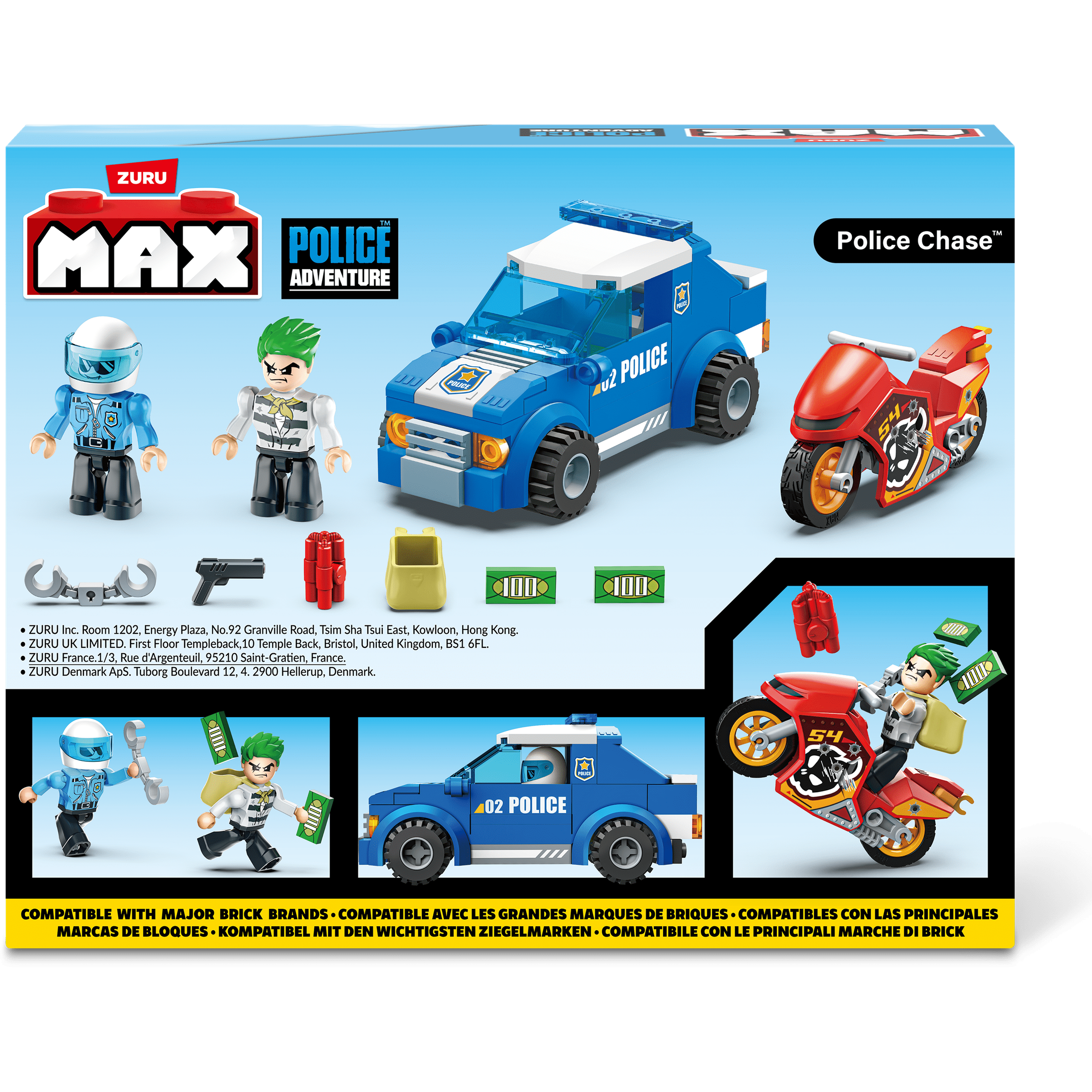 Max Max City S1 121 Piece Brick Box Playset 193052063670