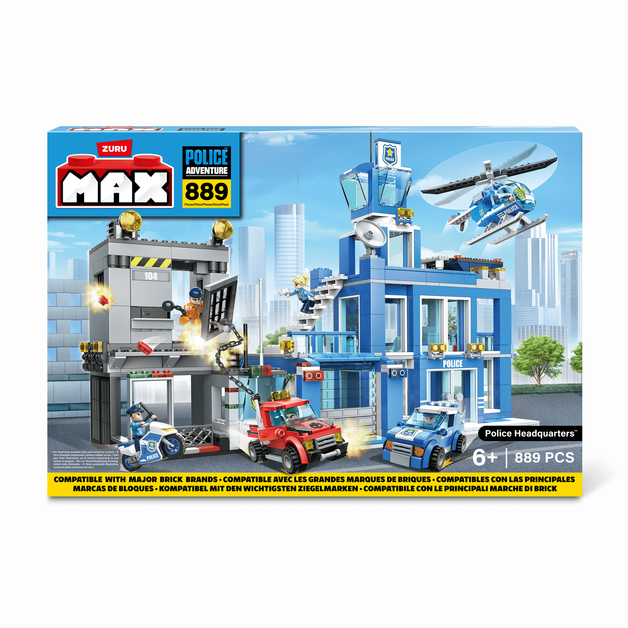 Max Max City S1 870 Piece Brick Box Playset 193052063656