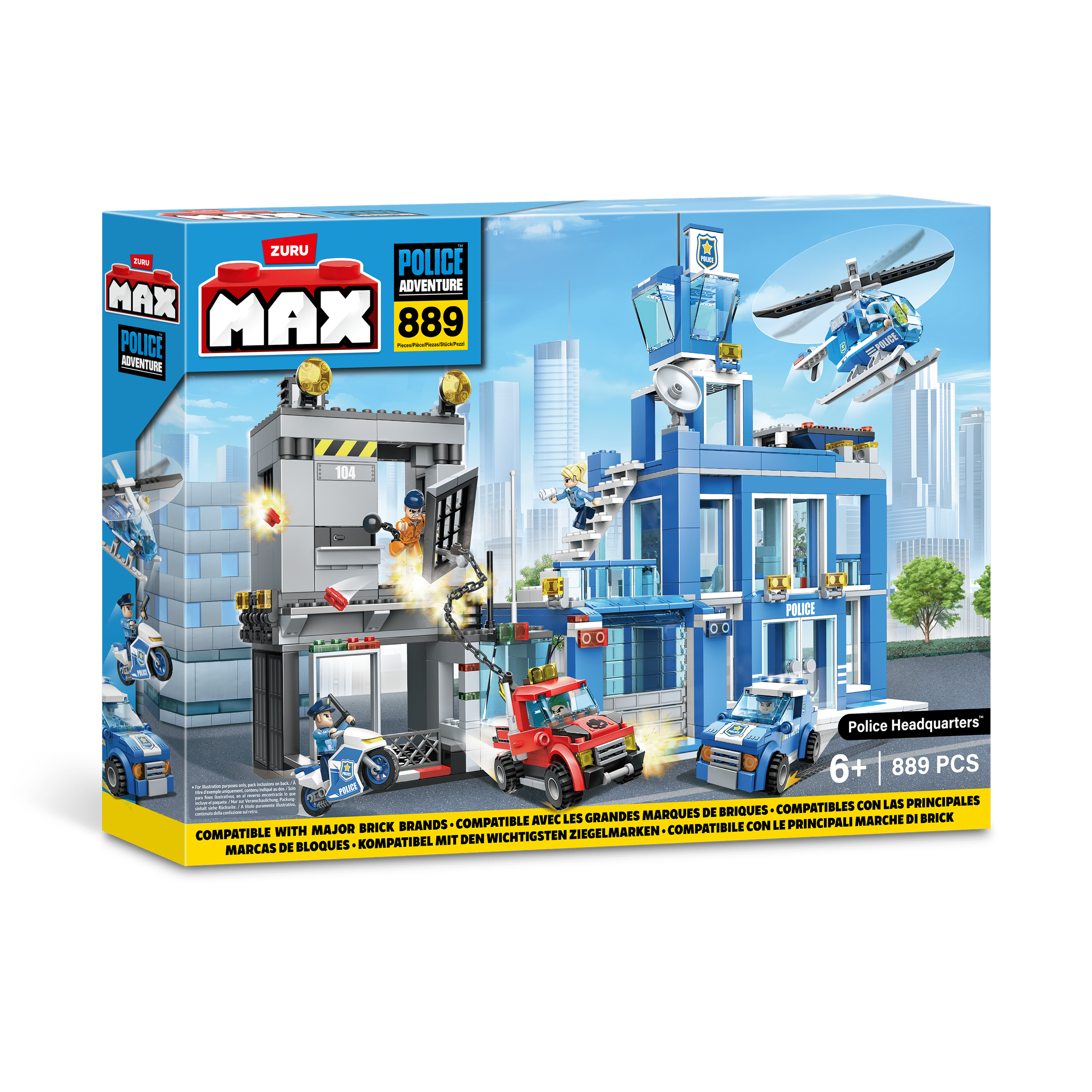 Max Max City S1 870 Piece Brick Box Playset 193052063656